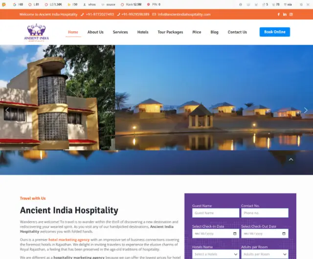 Ancient India Hospitality-Hotel Marketing Company