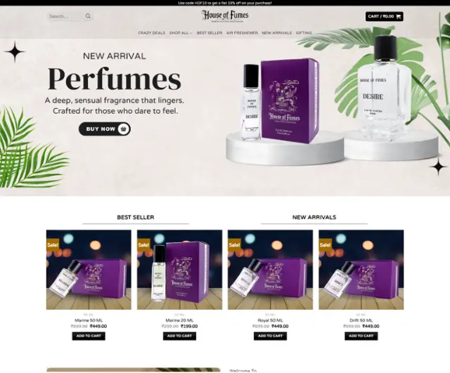 Cool water perfume