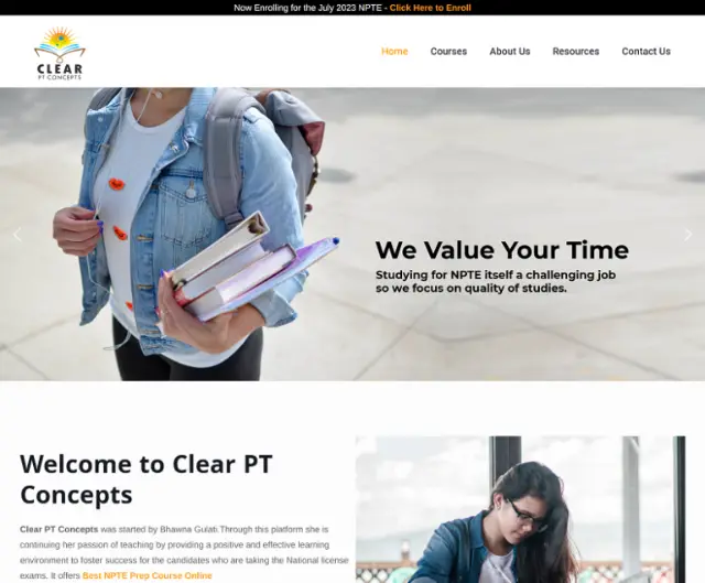 clear PT concepts-NPTE Online Preparation Course