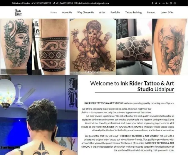 Ink Rider Tattoo & Art Studio Udaipur