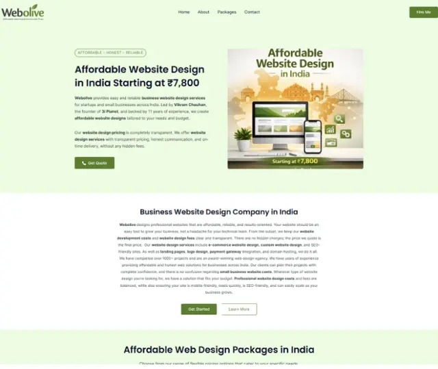 web designer in india