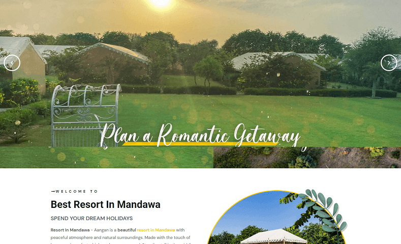Best resort for wedding in mandawa